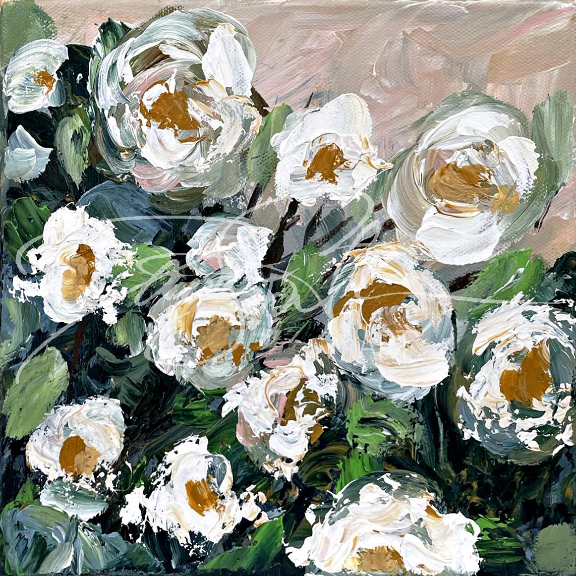 Blushing Blossom floral abstract