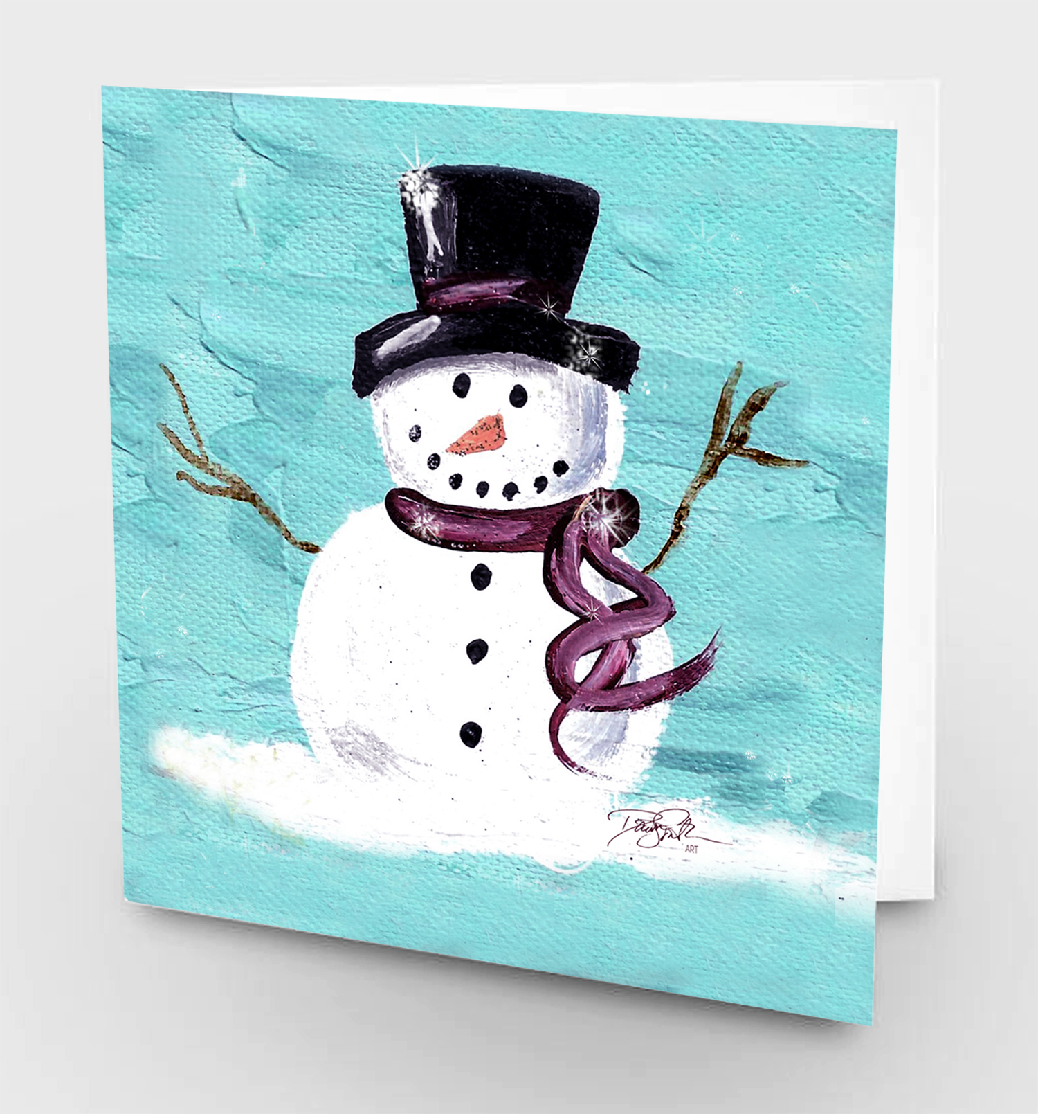 snowman card sample