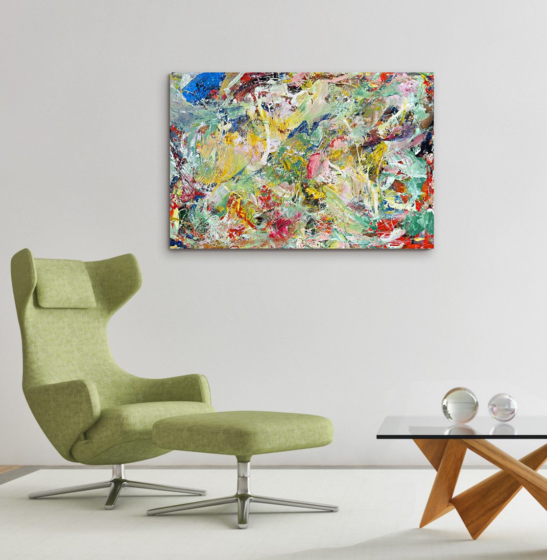 The painting Yellow displayed